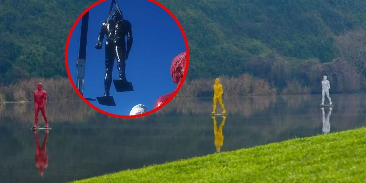 Instalación Laguna Lo Galindo Power Rangers