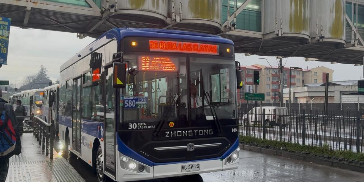 Buses eléctricos Ruta Las Playas