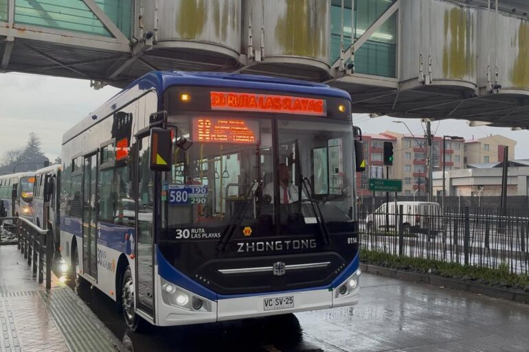 Buses eléctricos Ruta Las Playas
