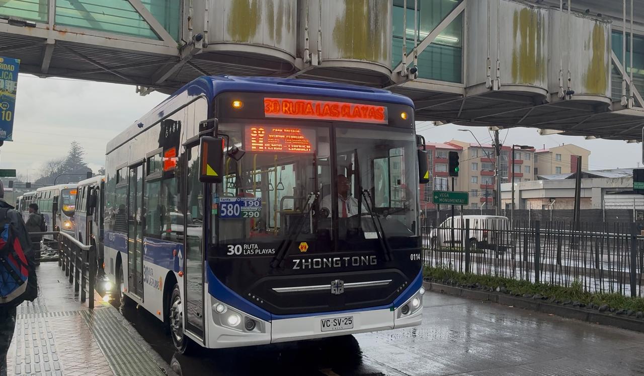 Bus eléctrico Ruta Las Playas