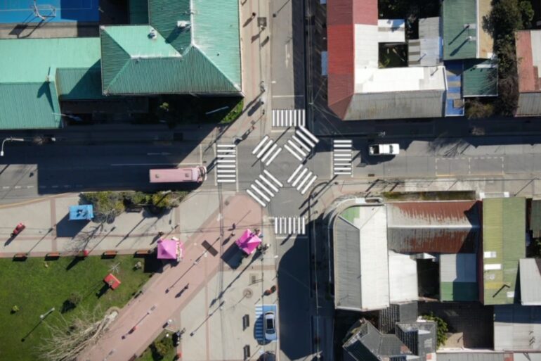 Plano nuevo cruce Las Heras Maipú Penco