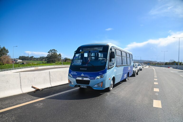Transporte público salida Boca Sur Puente Industrial