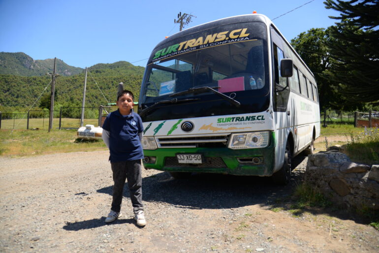 Bus licitado transporte escolar Biobío