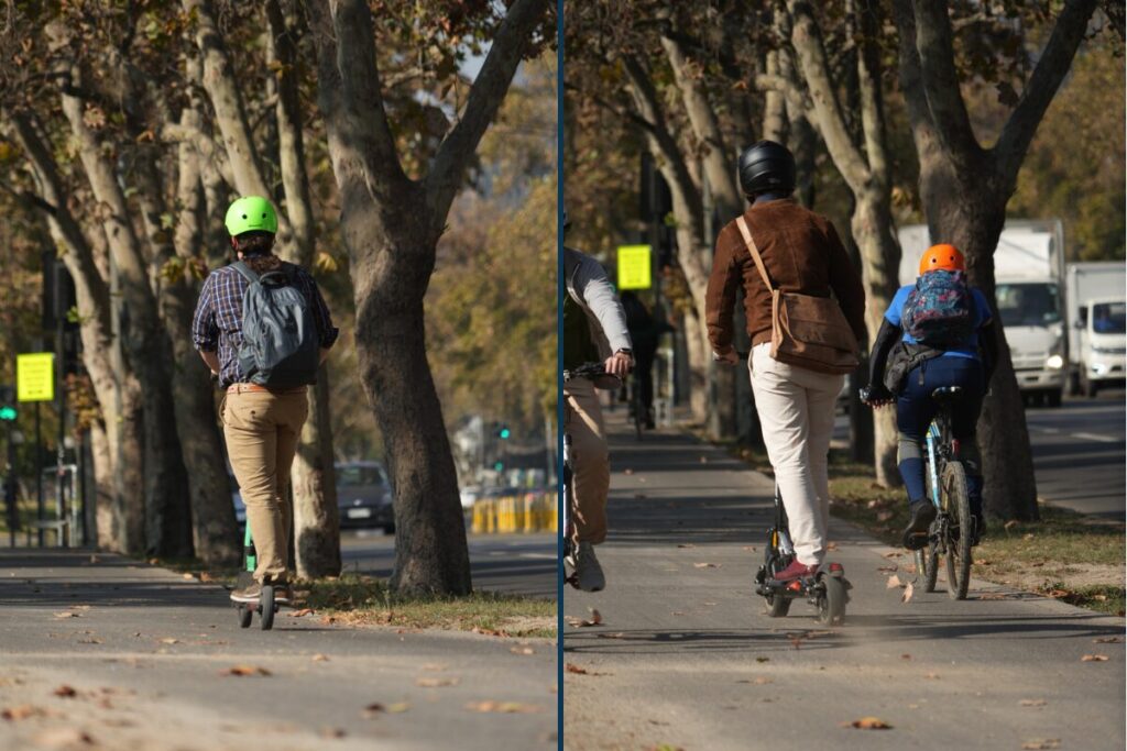 Tránsito de las ciclovías