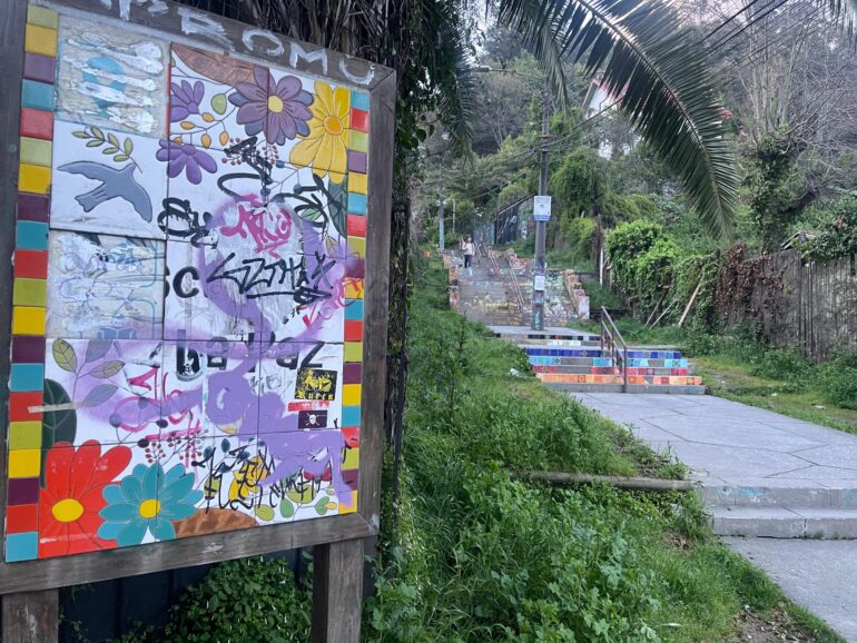 Letrero de la Escalera La Paz