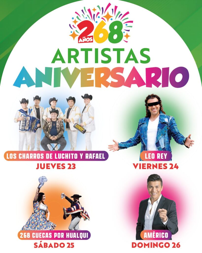 Artistas aniversario Hualqui