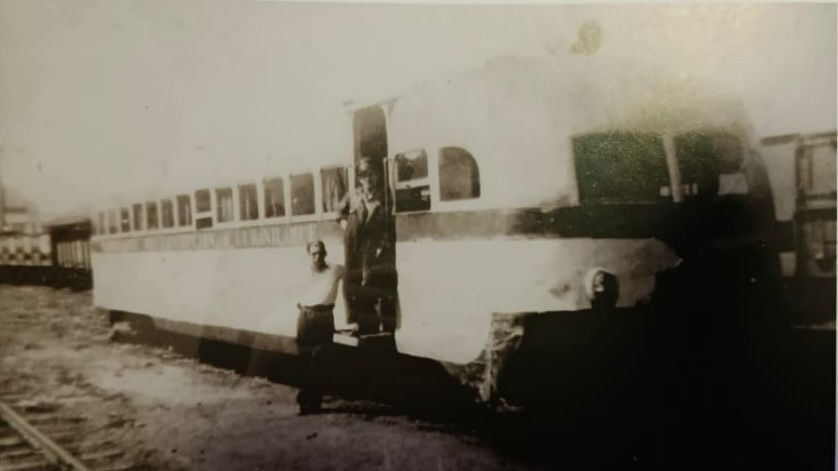 Automotor protagonista de accidente en 1954