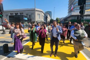 Marcha alcalde de Lota