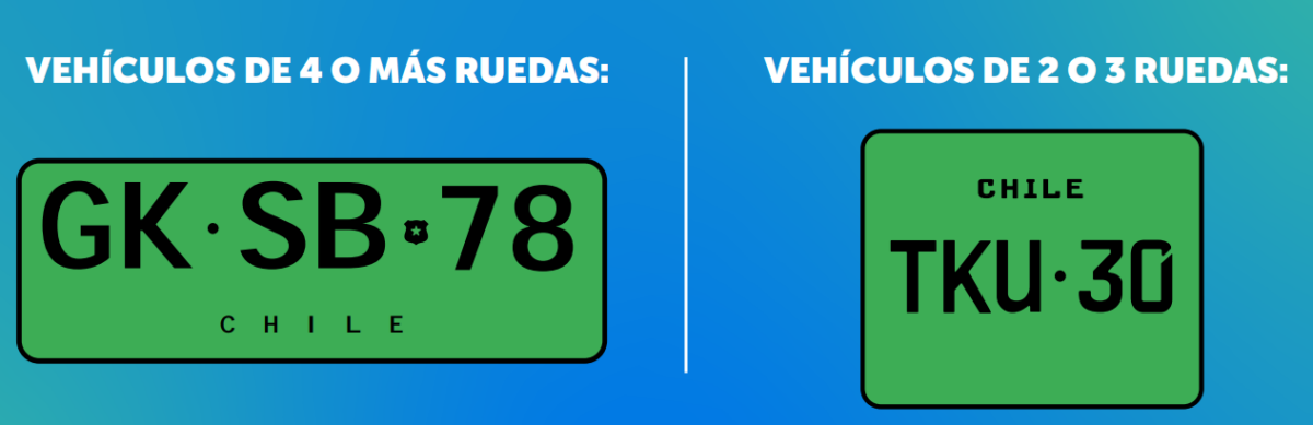 Nuevas patentes vehículos eléctricos Chile