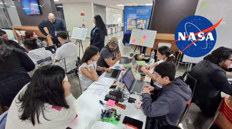 Participantes de la hackatón de la NASA en Concepción | Edición: Sala de Prensa