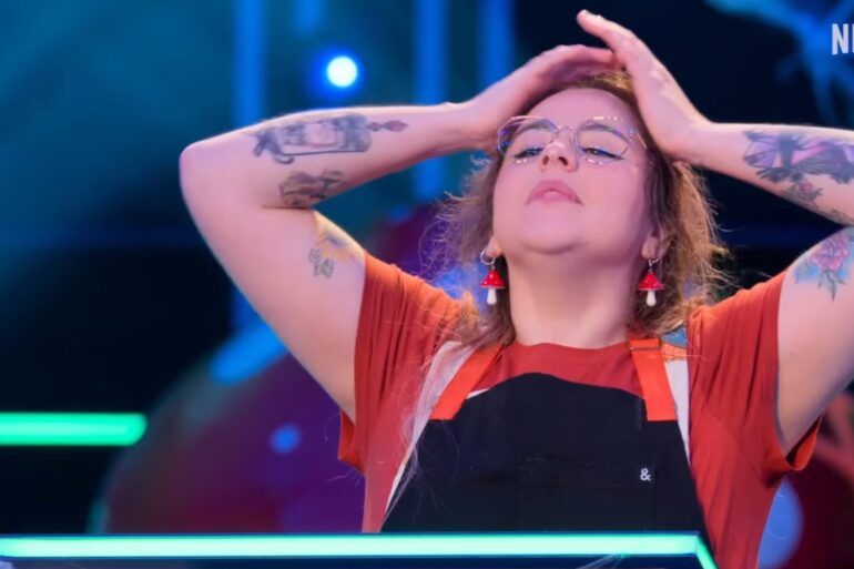 Andrea Ortiz en "Is it Cake? Halloween" de Netflix en su capítulo final | Captura: Sala de Prensa