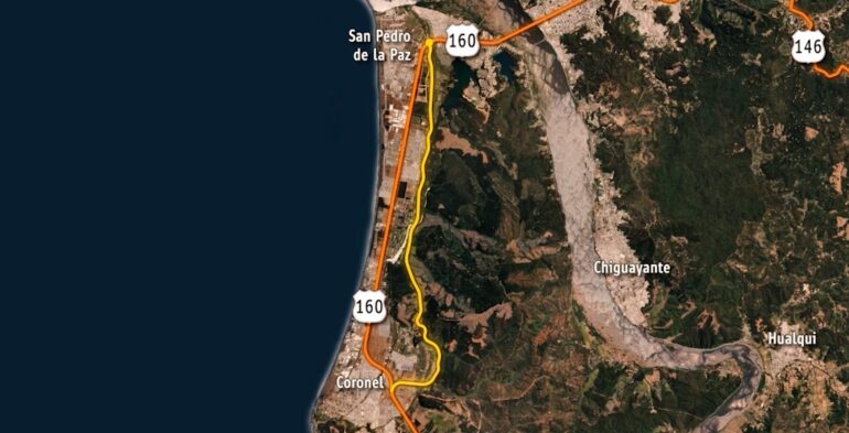 Trazado ruta Pie de Monte