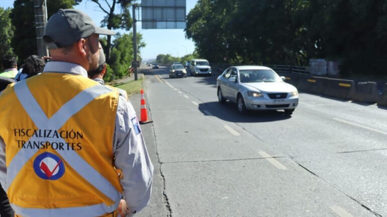 Fiscalización seremi Transportes puente Juan Pablo II