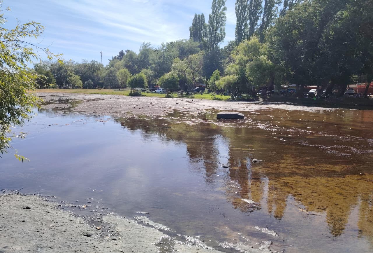 Saltos del Laja sin agua