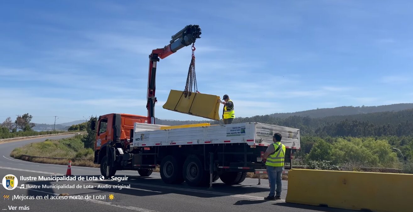 Instalación barreras Polvorín Lota