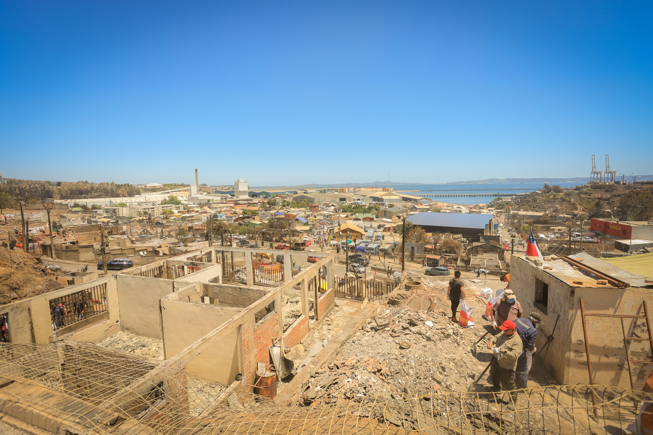 Reconstrucción Penco Lirquén Incendio Forestal | Foto: Raphael Sierra