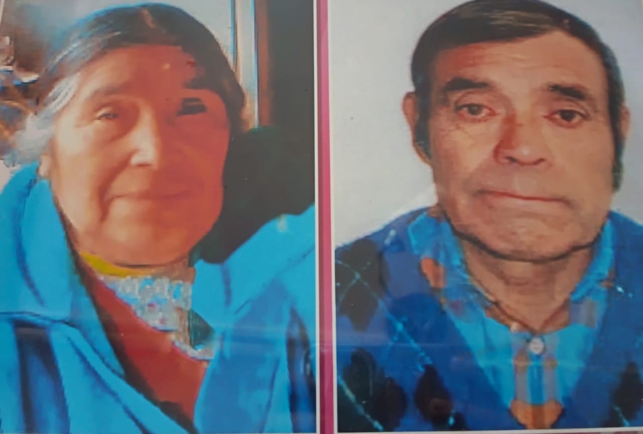 Rogelio Mansilla y Lupe Paillamán.