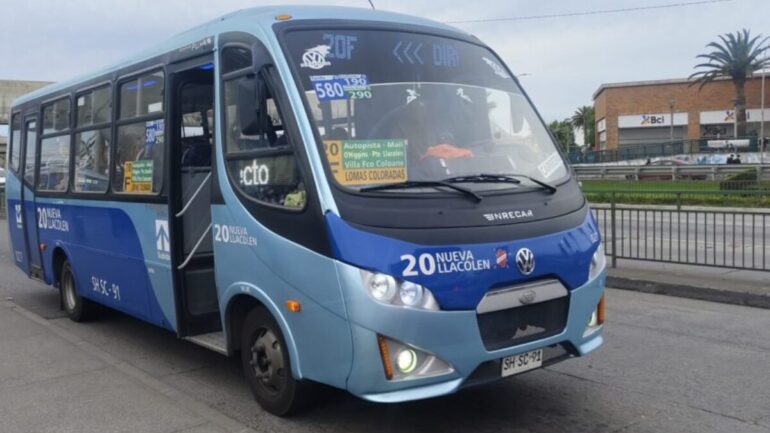 Bus línea 20 Nueva Llacolén