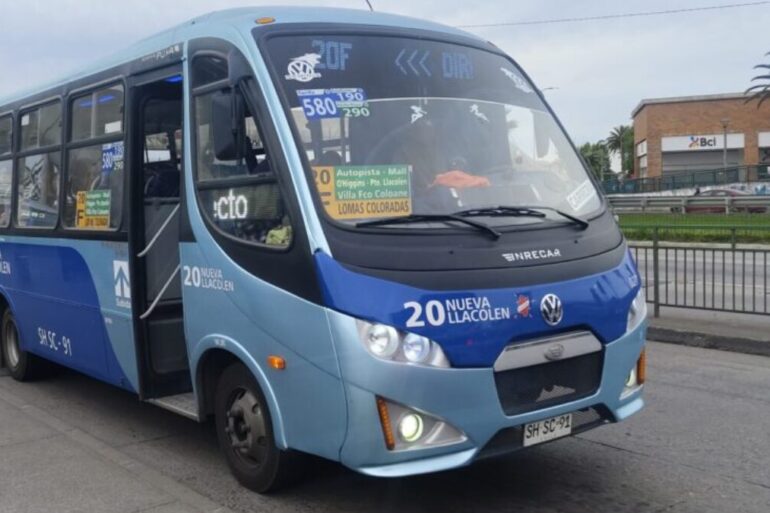 Bus línea 20 Nueva Llacolén