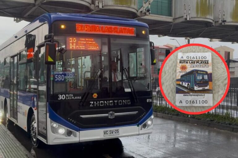 Nuevos boletos de micro línea 30 Ruta Las Playas