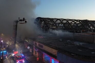 Incendio galería Las Palmas Mercado Concepción