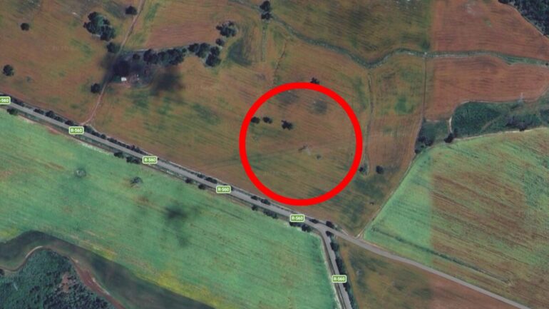 Lugar donde se ubica la Torre de Alta Tensión de la Ruta 560 en el Fundo San Elías