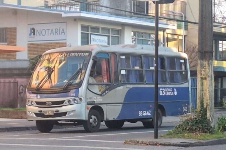 Bus línea 63 Rengo Lientur