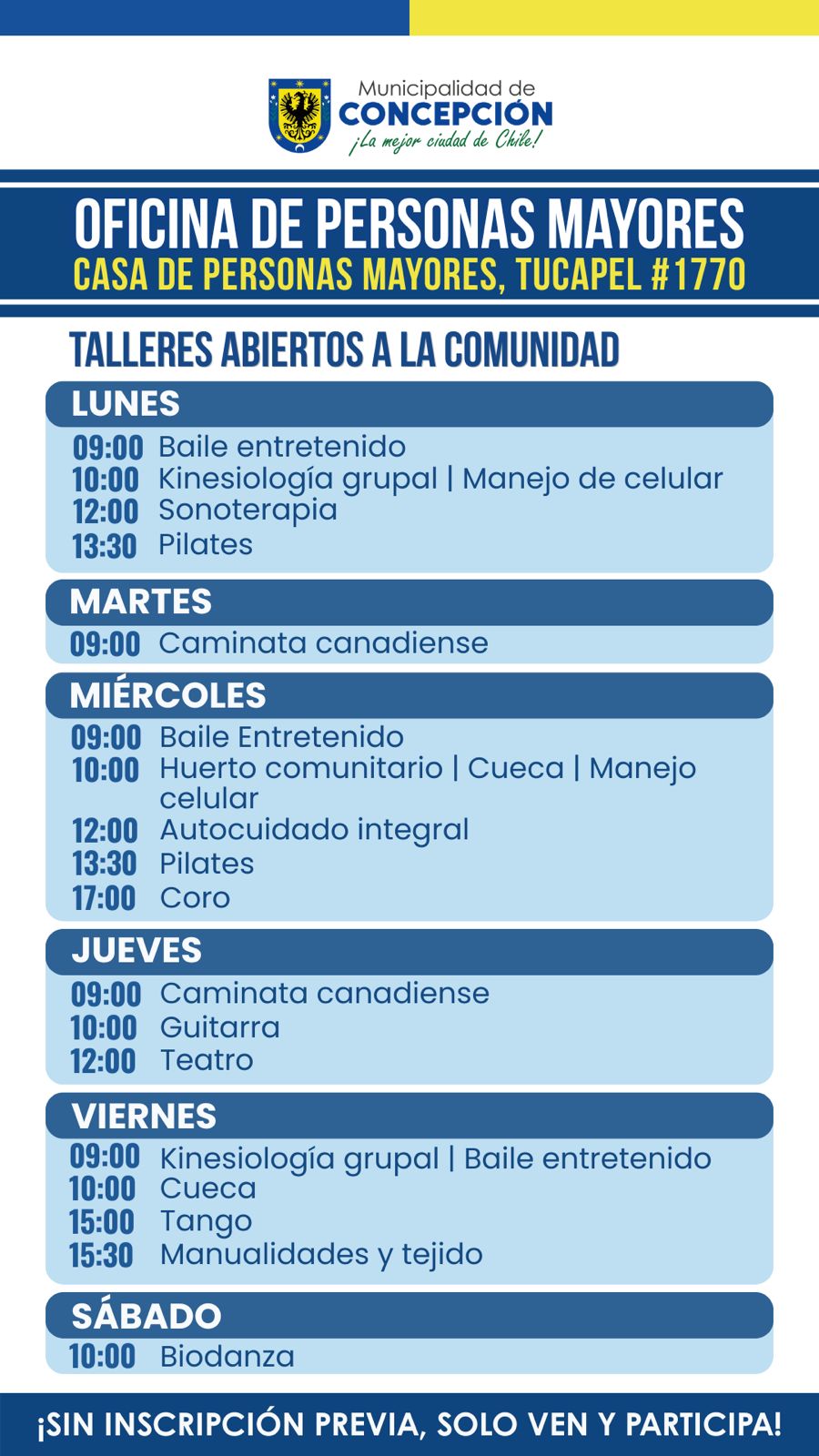 Talleres personas mayores