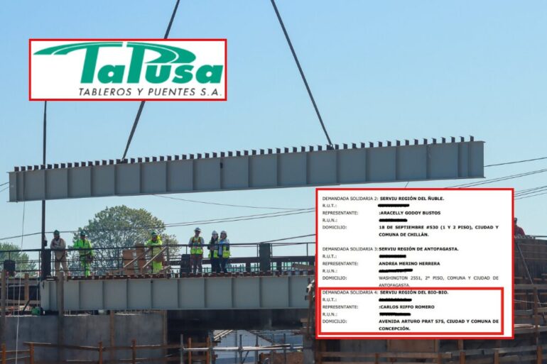 Demanda Ejecutivos de empresa Tapusa