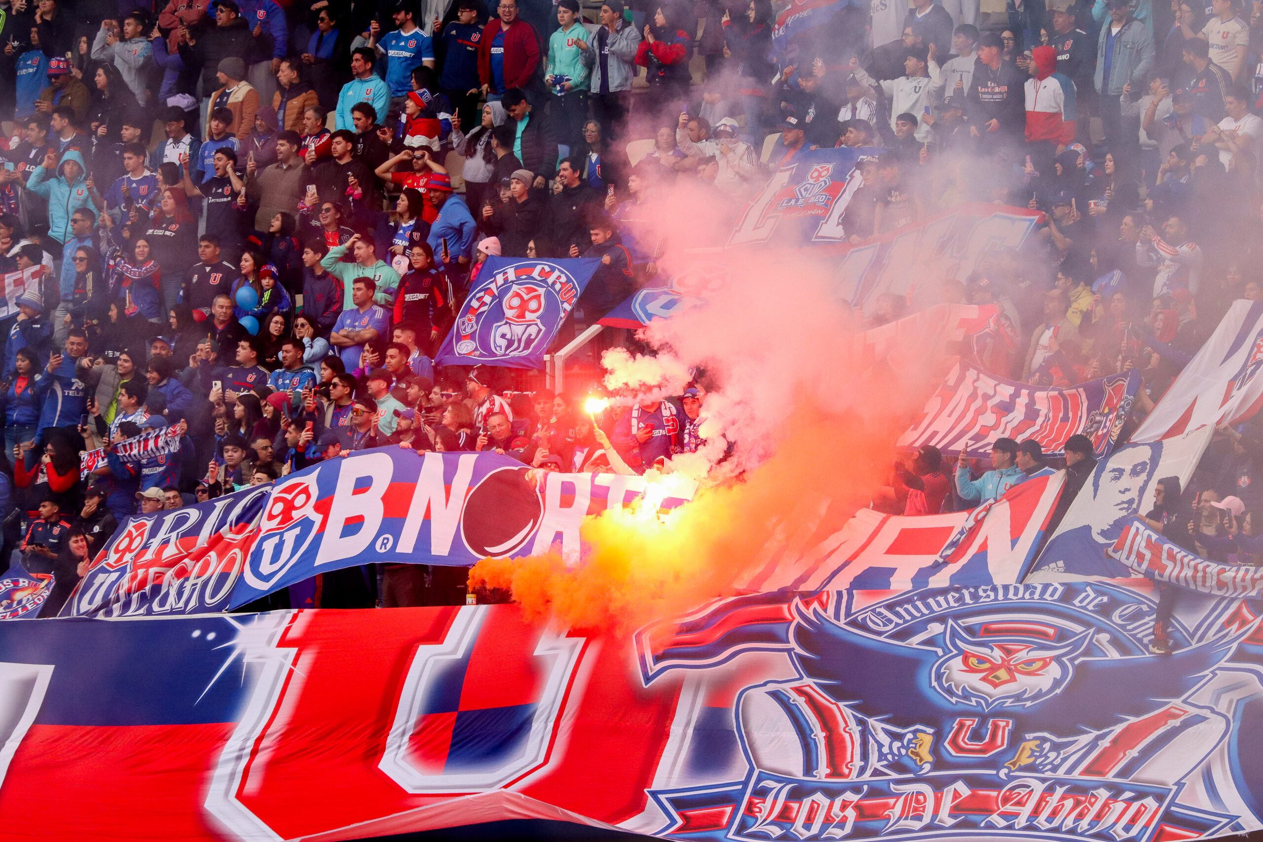 Protesta barra Universidad de Chile