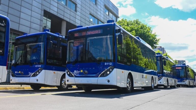 Buses eléctricos línea 80 Las Galaxias