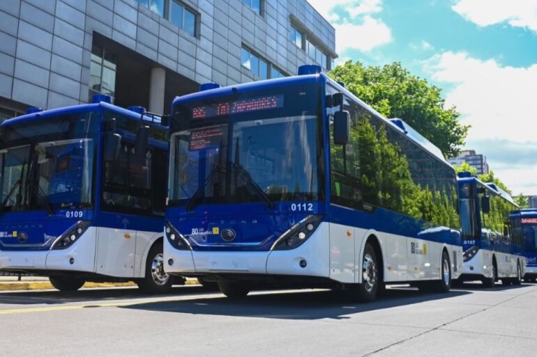 Buses eléctricos línea 80 Las Galaxias